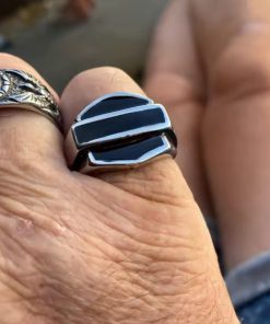 Vintage Stainless Steel Biker Signet Ring - Freedom, Strength, faith | Secure Checkout | Free Shipping | 7-Day Easy Returns - Image 8