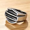 Vintage Stainless Steel Biker Signet Ring - Freedom, Strength, faith | Secure Checkout | Free Shipping | 7-Day Easy Returns