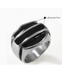 Alternative view of Vintage Stainless Steel Biker Signet Ring - Freedom, Strength, faith | Secure Checkout | Free Shipping | 7-Day Easy Returns