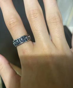 Vintage Gothic Skull Adjustable Ring | Open Band Biker Jewelry | Secure Checkout | Tracked Shipping | 7-Day Easy Returns - Image 3